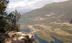 Via ferraty Monte Albano - view from the peak