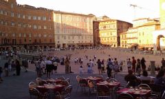 Siena - Piazza del Campo (we missed Il Palio just by a few days)