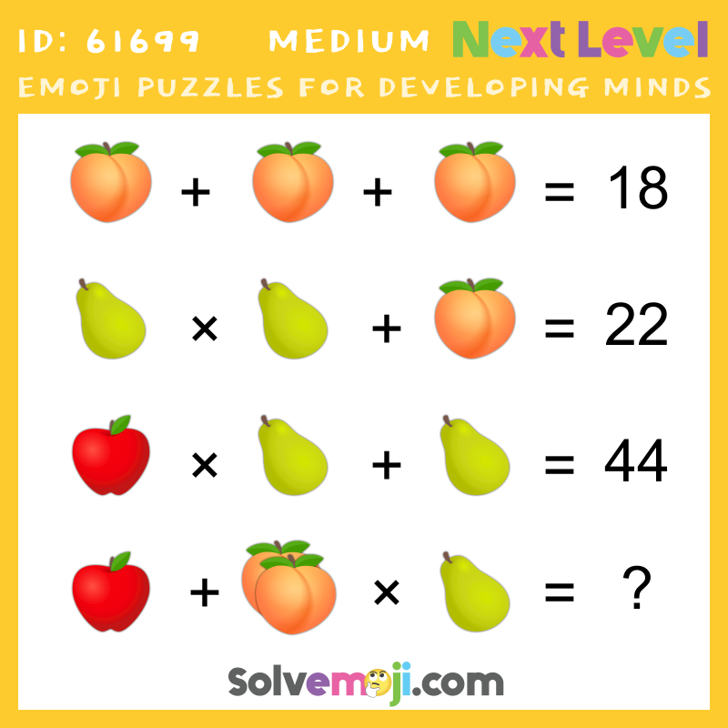 Emojipedia on X: 🧮 The emoji maths puzzle below is made of new 🤝 Handshake  emoji options – how quickly can you solve it? ⏲️🤔  🫱🏻‍🫲🏾➕🫱🏻‍🫲🏾🟰2️⃣2️⃣ 🫱🏻‍🫲🏾➕🫱🏾‍🫲🏻🟰1️⃣8️⃣  🫱🏾‍🫲🏻✖️🫱🏿‍🫲🏼🟰6️⃣3️⃣