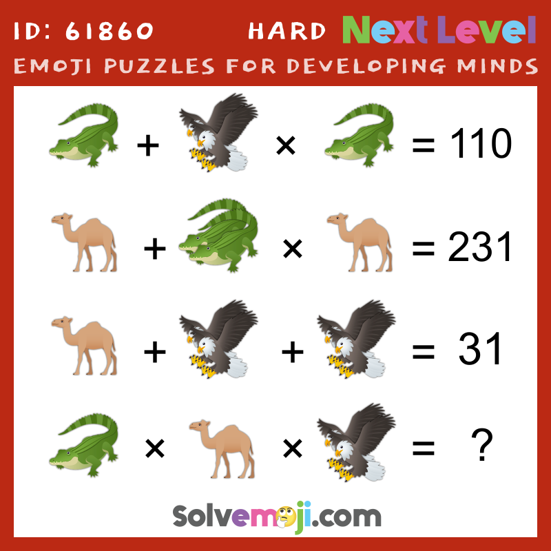 Can you solve the emojis puzzle  Maths puzzles, Picture puzzles, Math  pictures