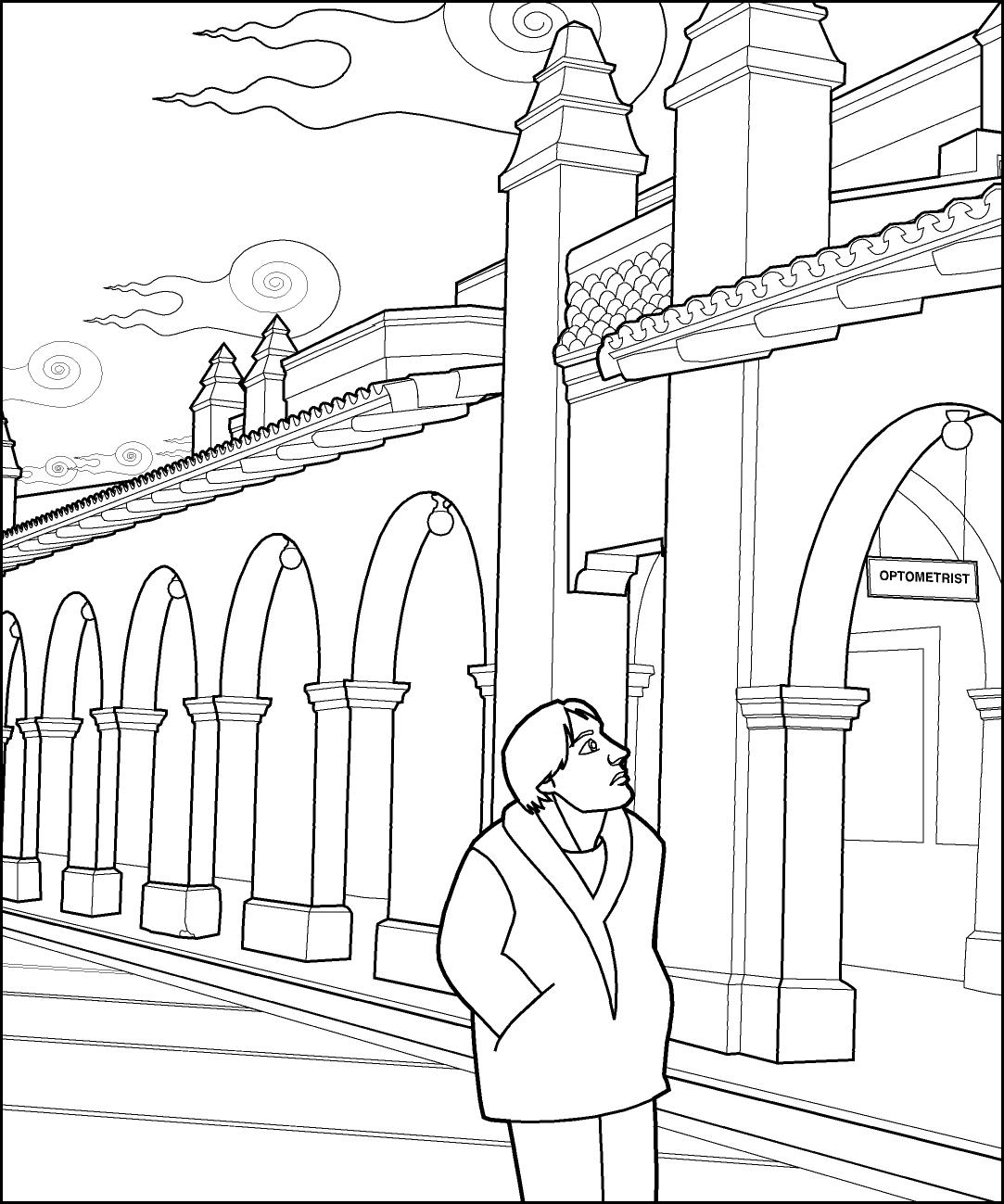 illusion coloring pages for adults - photo #28