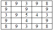 number puzzle solution